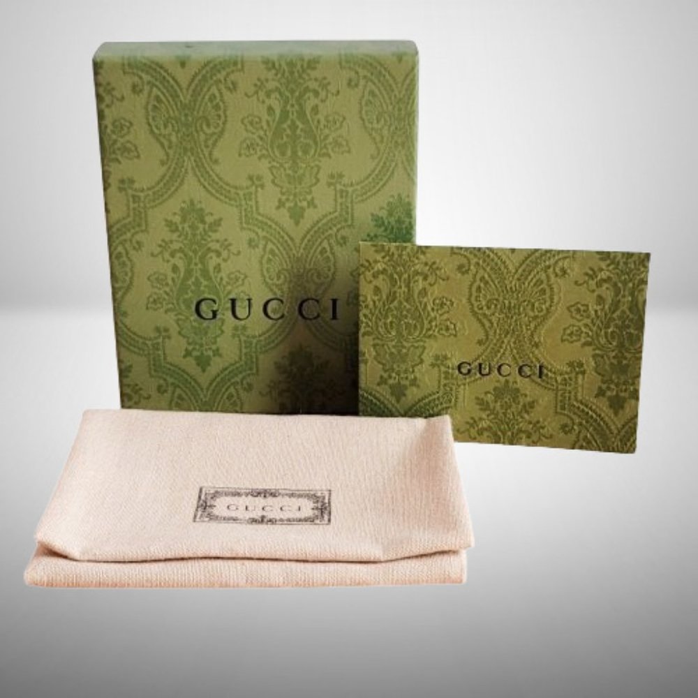 GUCCI BI-FOLD LEATHER WALLET WITH HORSEBIT - NEW - Picture 7 of 7